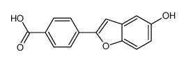 4-(5-hydroxy-1-benzofuran-2-yl)benzoic acid结构式