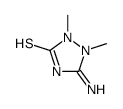 5-amino-1,2-dimethyl-1,2,4-triazole-3-thione结构式