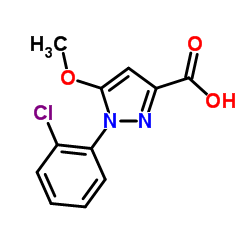 1-(2-Chlorophenyl)-5-methoxy-1H-pyrazole-3-carboxylic acid结构式