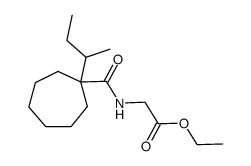 ethyl N-[[1-(1-methylpropyl)cycloheptyl]carbonyl]glycinate structure