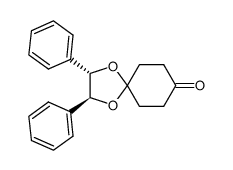 (2S,3S)-2,3-Diphenyl-1,4-dioxa-spiro[4.5]decan-8-one Structure