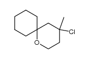 4-methyl-4-chloro-2-cyclohexylidenetetrahydropyran结构式