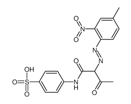 4-[[2-[(4-methyl-2-nitrophenyl)azo]-1,3-dioxobutyl]amino]benzenesulphonic acid Structure