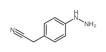 2-(4-hydrazinylphenyl)acetonitrile结构式