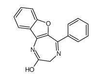 5-phenyl-1,3-dihydro-[1]benzofuro[3,2-e][1,4]diazepin-2-one Structure