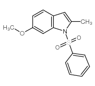 6-METHOXY-2-METHYL-1-(PHENYLSULFONYL)-1H-INDOLE structure