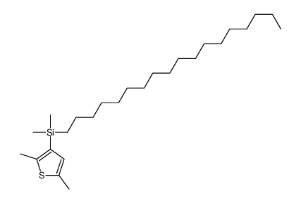 (2,5-dimethylthiophen-3-yl)-dimethyl-octadecylsilane结构式