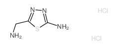 5-(aminomethyl)-1,3,4-thiadiazol-2-amine(SALTDATA: 2HCl) Structure