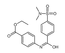 ethyl 4-[[4-(dimethylsulfamoyl)benzoyl]amino]benzoate结构式