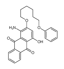 1-amino-4-hydroxy-2-(6-phenoxyhexoxy)anthracene-9,10-dione Structure