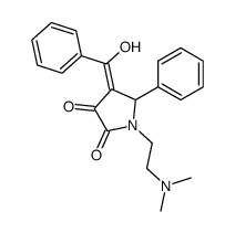 (4E)-1-[2-(dimethylamino)ethyl]-4-[hydroxy(phenyl)methylidene]-5-phenylpyrrolidine-2,3-dione Structure