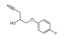 4-(4-fluorophenoxy)-3-hydroxybutanenitrile Structure