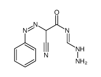 2-cyano-N-(hydrazinylmethylidene)-2-phenyldiazenylacetamide结构式