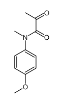 N-(4-methoxyphenyl)-N-methyl-2-oxopropanamide Structure