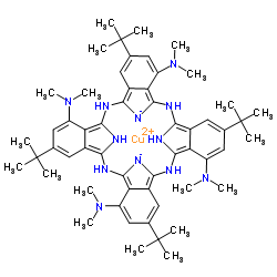 COPPER(II) 3,10,17,24-TETRA-TERT-BUTYL-1,8,15,22-TETRAKIS(DIMETHYLAMINO)-29H ,31H-PHTHALOCYANINE picture