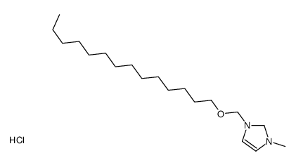 1-methyl-3-(tetradecoxymethyl)-1,2-dihydroimidazol-1-ium,chloride Structure