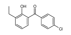 (4-chlorophenyl)-(3-ethyl-2-hydroxyphenyl)methanone Structure