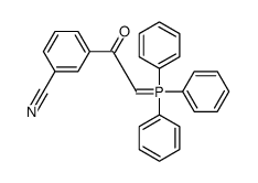 3-[2-(triphenyl-λ5-phosphanylidene)acetyl]benzonitrile Structure