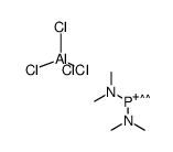 bis(dimethylamino)-phosphenium tetrachloroaluminate Structure