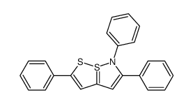 2,5,6-triphenyl-6H-7λ4-[1,2]dithiolo[5,1-e]isothiazole Structure