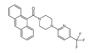 anthracen-9-yl-[4-[5-(trifluoromethyl)pyridin-2-yl]piperazin-1-yl]methanone Structure