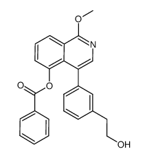 5-benzoyloxy-4-[3-(2-hydroxyethyl)phenyl]-1-methoxyisoquinoline Structure