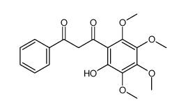 1-(2-hydroxy-3,4,5,6-tetramethoxyphenyl)-3-phenyl-1,3-propanedione结构式