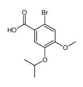 2-bromo-4-methoxy-5-propan-2-yloxybenzoic acid Structure