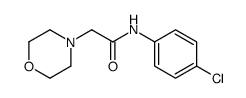 N-(4-chlorophenyl)-2-morpholin-4-ylacetamide Structure