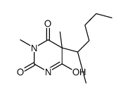 5-hexan-2-yl-1,5-dimethyl-1,3-diazinane-2,4,6-trione Structure