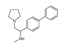 (1-联苯-4-基-2-吡咯烷-1-乙基)-甲胺结构式