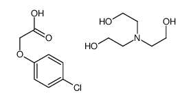 2-[bis(2-hydroxyethyl)amino]ethanol,2-(4-chlorophenoxy)acetic acid Structure