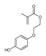 2-(4-hydroxyphenoxy)ethyl 2-methylprop-2-enoate结构式