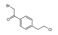 2-bromo-1-[4-(2-chloroethyl)phenyl]ethanone Structure