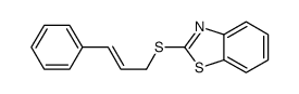 2-(3-phenylprop-2-enylsulfanyl)-1,3-benzothiazole Structure