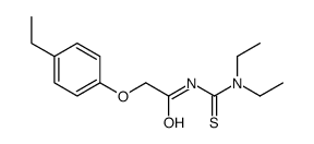 N-(diethylcarbamothioyl)-2-(4-ethylphenoxy)acetamide结构式