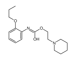 (2-Propoxyphenyl)carbamic acid 2-piperidinoethyl ester结构式