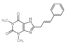 Theophylline, 8-cinnamyl Structure