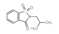 8-(2-methylpropyl)-9,9-dioxo-9$l^{6}-thia-8-azabicyclo[4.3.0]nona-1,3,5-trien-7-one Structure