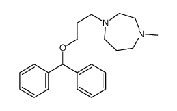 1-(3-benzhydryloxypropyl)-4-methyl-1,4-diazepane结构式