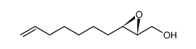 (2R,3R)-2,3-epoxy-9-decen-1-ol结构式