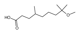 8-methoxy-4,8-dimethylnonanoic acid Structure