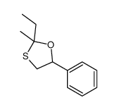 1,3-Oxathiolane,2-ethyl-2-methyl-5-phenyl-(5CI)结构式