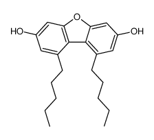 1,9-dipentyl-dibenzofuran-3,7-diol Structure