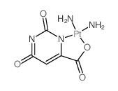 Platinum,diammine[1,2,3,6-tetrahydro-2,6-dioxo-4-pyrimidinecarboxylato(2-)-kN3,kO4]-, (SP-4-3)- Structure