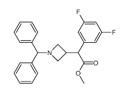 methyl (3,5-difluorophenyl)[1-(diphenylmethyl)azetidin-3-yl]acetate Structure