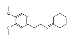 N-cyclohexylidene-2-(3,4-dimethoxyphenyl)ethylamine Structure