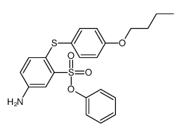 phenyl 5-amino-2-(4-butoxyphenyl)sulfanylbenzenesulfonate结构式