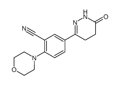 6-(3-cyano-4-morpholino-phenyl)-4,5-dihydro-2H-pyridazine-3-one Structure