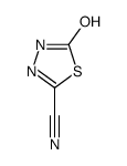 2-oxo-3H-1,3,4-thiadiazole-5-carbonitrile结构式